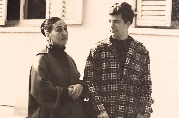 Ron Arad with his mother Esther Peretz Arad Tel Aviv 1967