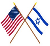 us and israel flags