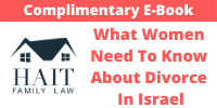Free ebook -What women need to know about divorce in Israel