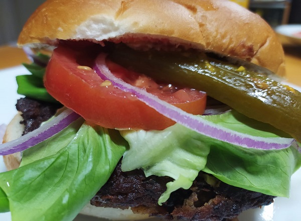 Vegetarian Burger for Yom HaAtzmaut